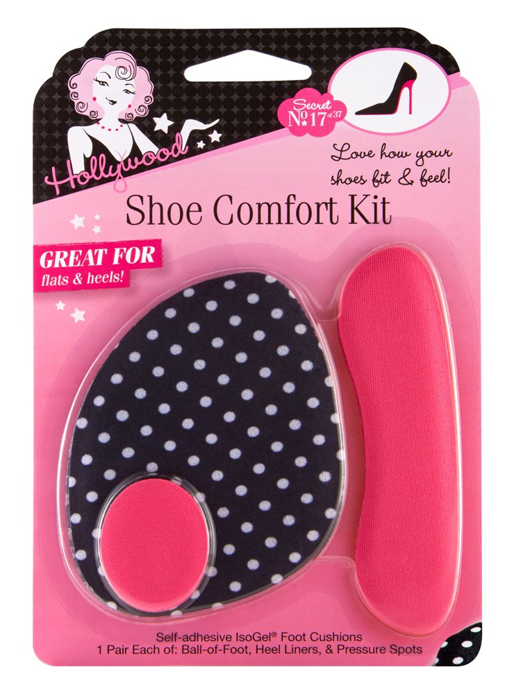 [Australia] - Hollywood Fashion Secrets Shoe Comfort Kit includes Ball-of- Foot Cushions, Heel Liners, and Pressure Spots 