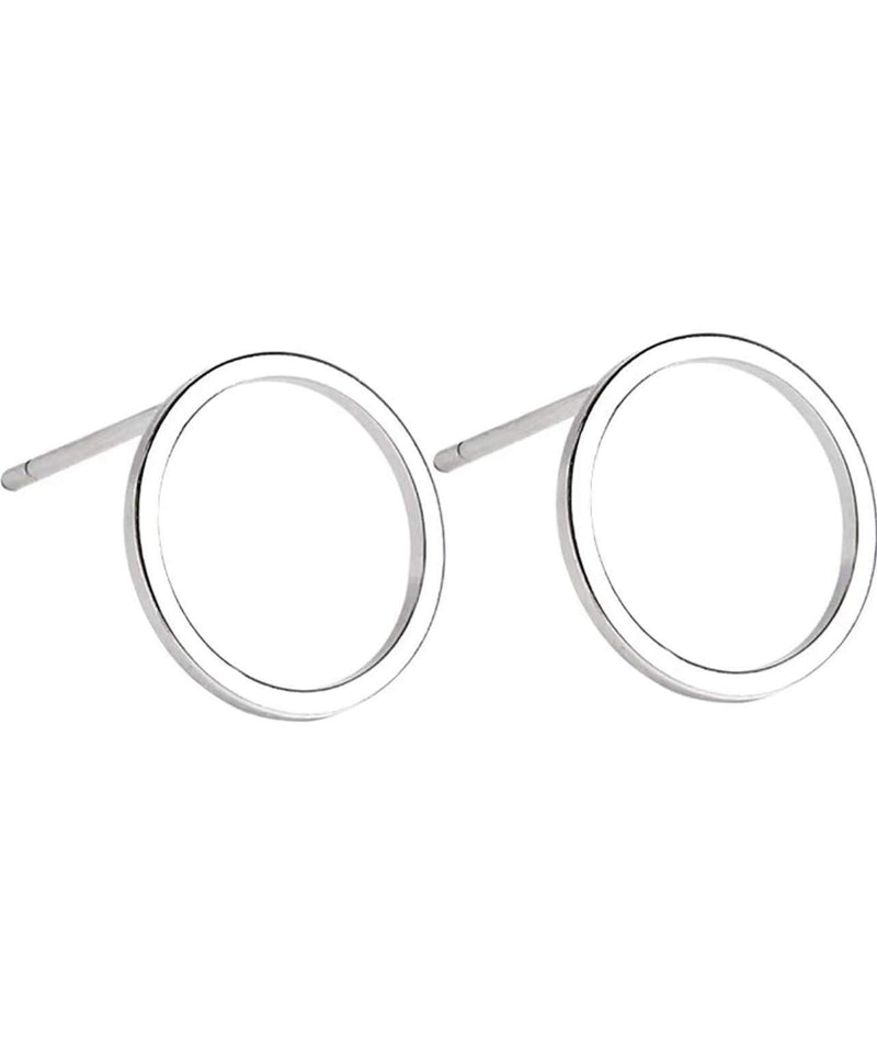 [Australia] - iszie jewellery sterling silver small lightweight hollow circle earrings 