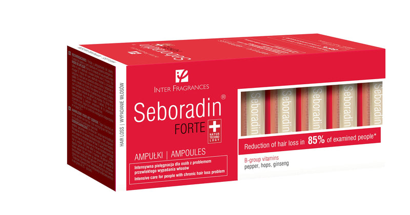 [Australia] - Seboradin Forte Hair Growth Serum, Anti Hair Loss Serum, Chronic Hair Loss and Thinning Treatment, With Natural Extracts and Vitamins, Ampoules (14 x 5.5 ml) 5.5 ml (Pack of 14) 