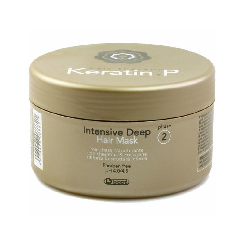 [Australia] - Keratin.P Intensive Deep Hair Mask, 500ml Phase 2 Biacrè ® Restructuring Mask - conditioning with keratin and collagen strengthens the internal structure 