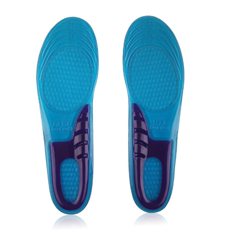 [Australia] - Massaging Orthotic Gel Insoles by CSL Great for Comfort, Pain Relief, Arch Support, Worker's Boots & Sport Shoes (Mens - UK Size 8-12) Mens - UK size 8-12 