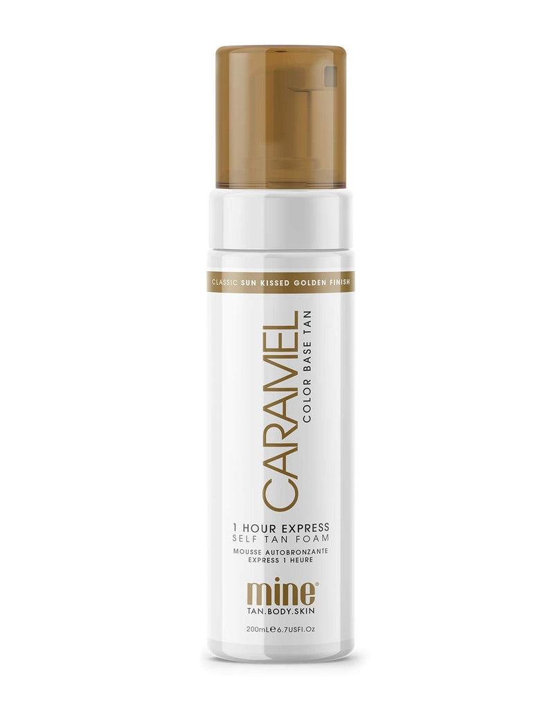 [Australia] - MINETAN BODY.SKIN Caramel Self Tan Foam - Self Tanning Mousse for A Sunkissed, Golden Skin Finish, 1 Hour Express Tan, Vegan, 200ml 