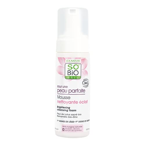 [Australia] - SO'BiO étic Cosmebio Peau Parfaite Brightening Cleansing Foam, 150 ml (Pack of 1) 