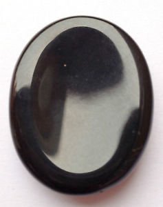 [Australia] - Black Agate Worry Stone crystal Healing Wellness Gift Metaphysical gemstone Thumb Stone Meditation Strength Psychic Energy peace calm spiritual wisdom 