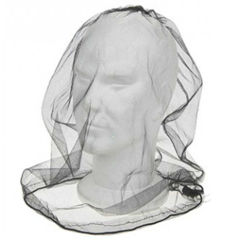 [Australia] - ASAB Deluxe Over The Head Midge & Mosquito Mesh Net Protector Adjustable For Face And Neck Lightweight Compact Storage Camping Hiking Black 