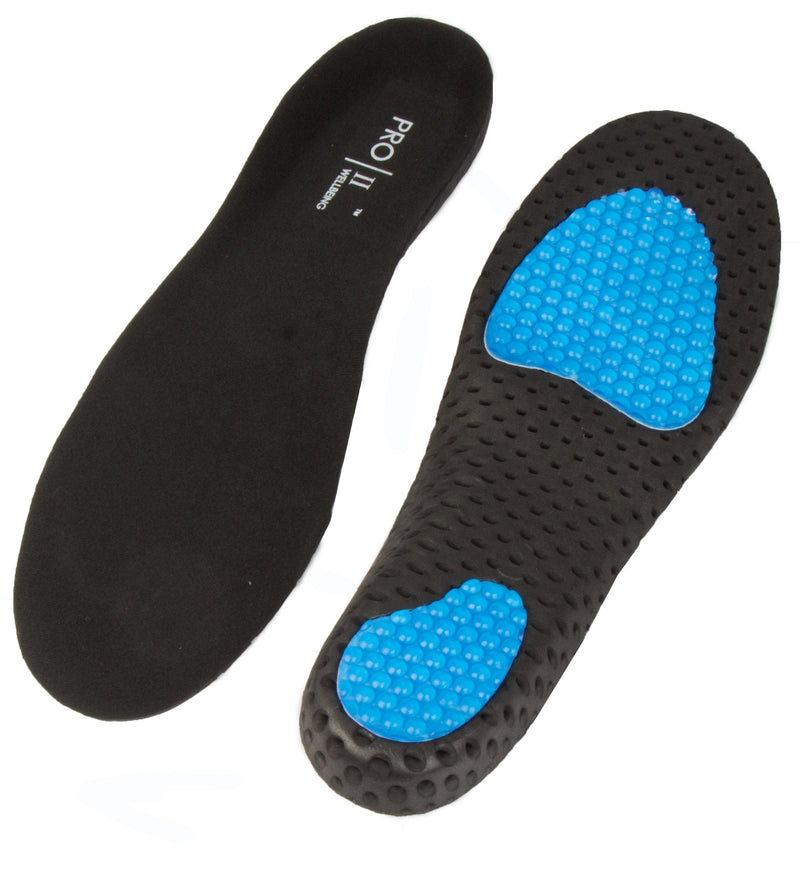 [Australia] - Lightweight AIR gel orthotic insoles for plantar fasciitis with unique breathable and comfort design, Black, 3-4.5 UK 
