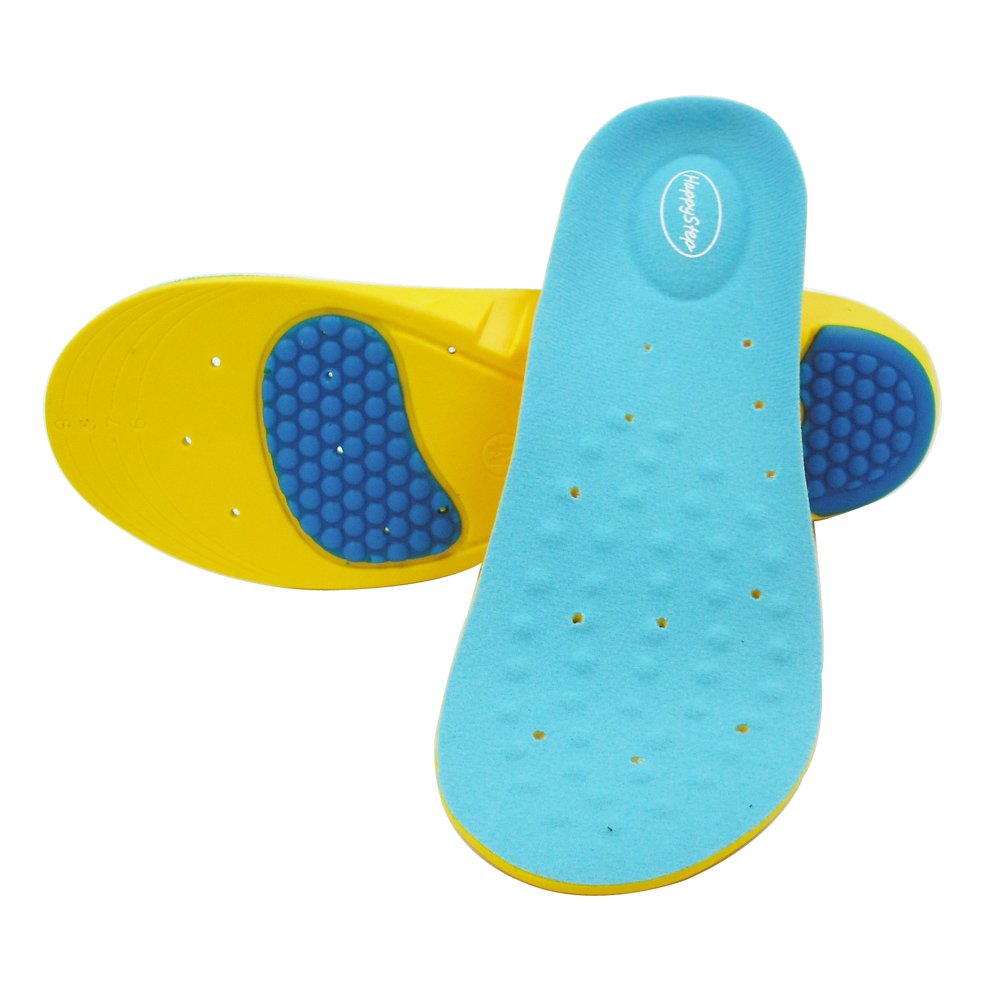 [Australia] - HappyStep Memory Foam Gel Sport Insoles with Neutral Arch Support, Heel and Ball of Foot Cushioning, Shock Absorption Comfort Shoe Inserts for Men and Women UK 5-8 