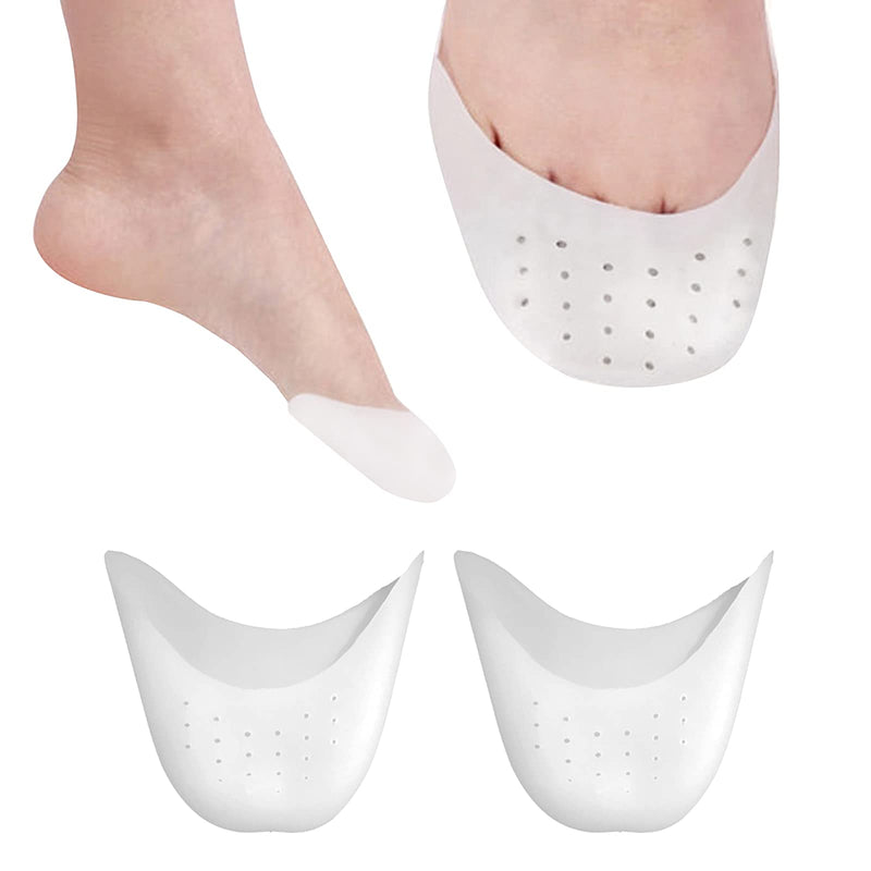 [Australia] - Silicone Gel Toe Caps Soft Ballet Pointe Dance Athlete Shoe Toe Pads Toe Protector with Breathable Hole 2 Pairs(Toe Protector) 