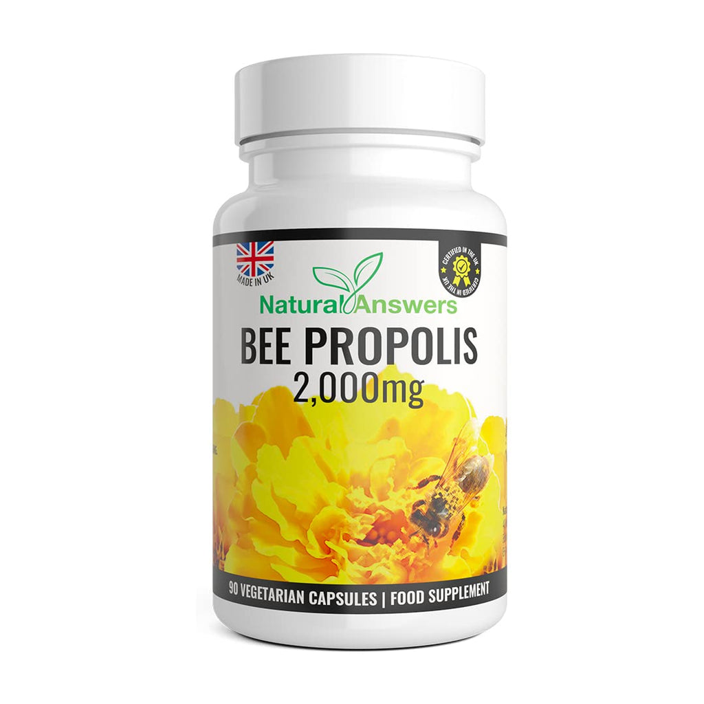 [Australia] - 90 Capsules Pure Bee Propolis 2000mg - 1000mg Per Capsule, 2000mg per Serving, 100% Suitable for Vegetarians 