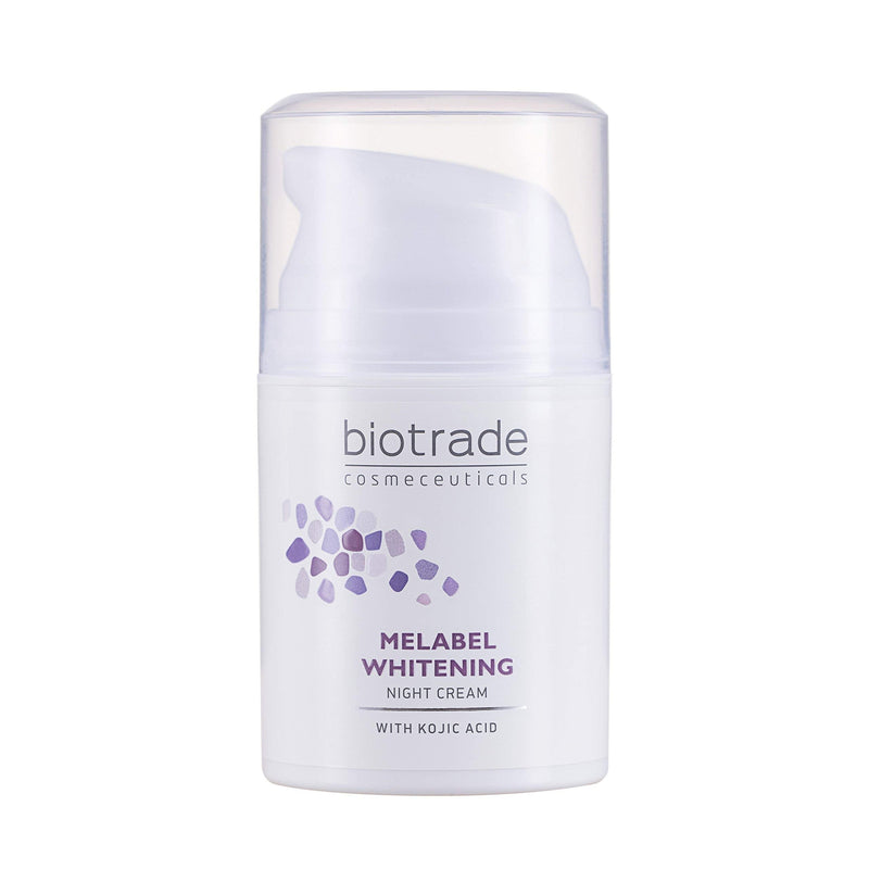[Australia] - Melabel Whitening Night Cream 50 ml , Lightens Dark Spots on the Skin, Gently Exfoliates Hyperpigmentations With Kojic and Glycolic acidby Biotrade 