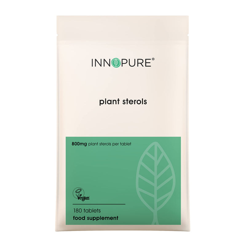 [Australia] - INNOPURE Plant Sterols 800mg 180 Tablets, Cholesterol Lowering Supplement, Proven Supplement to Lower Cholesterol Levels - Made in The UK (1 Pack of 180 Tablets) 90 Count (Pack of 2) 