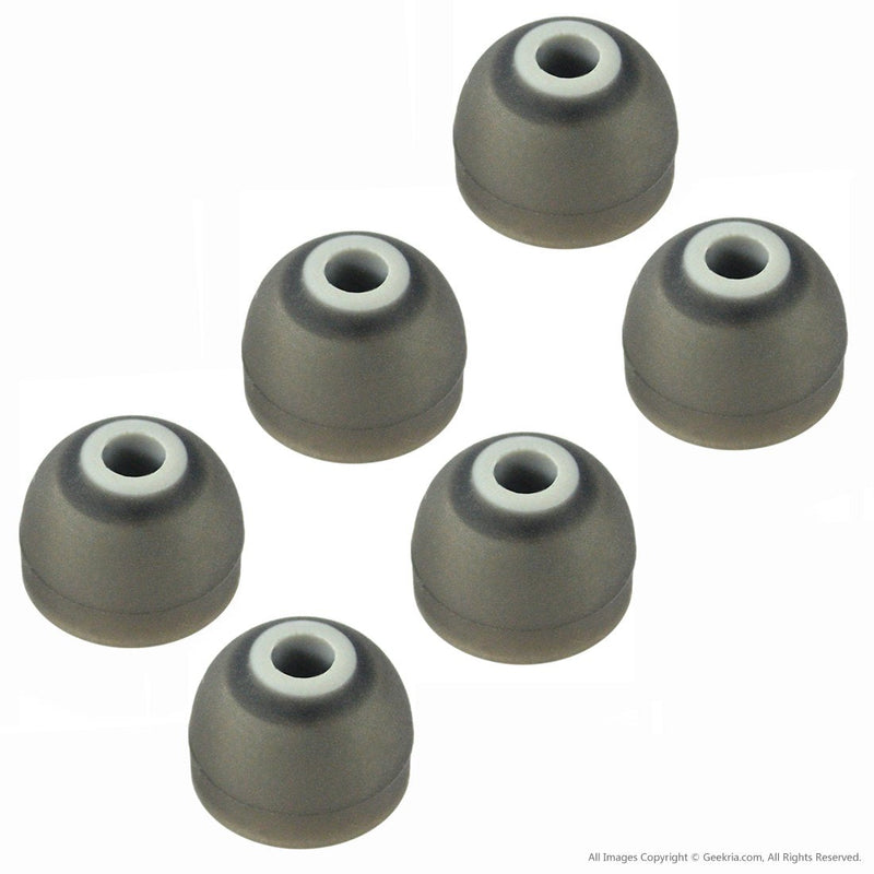 [Australia] - Geekria® 3 Pairs Replacement Silicone Eartips Earbuds Compatible with JayBird BlueBuds X, X2 Bluetooth Sport Headphones (Size L) 