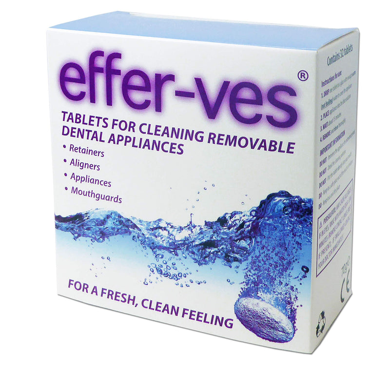 [Australia] - Effer-Ves Cleaning Tablets Orthodontic Retainers Aligners, Mouthguards by Fittydent, 32 Count 