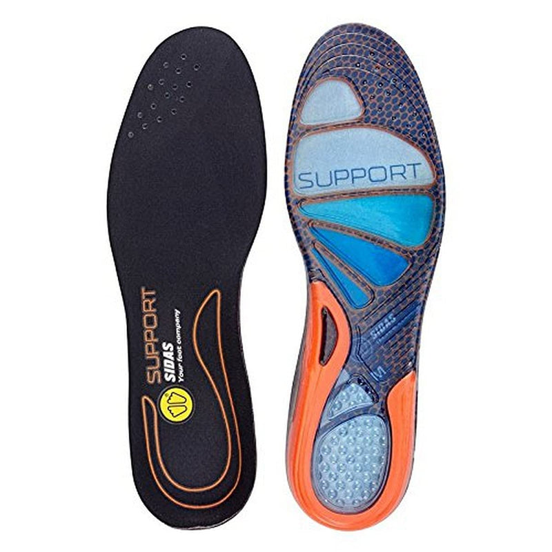 [Australia] - Sidas Joint Support Gel Cushioning Insole, unisex, Cushioning Gel Support, Blue/Orange S : 37-38 Blue / Orange 