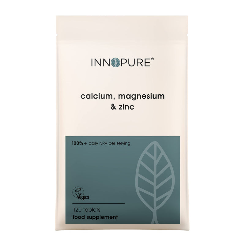 [Australia] - Calcium, Magnesium and Zinc, 120 Tablets (Mineral Supplement, for The Maintenance of Normal Bones, Teeth and Muscle Function, Vegan, Vegetarian Society Approved, Made in The UK) 