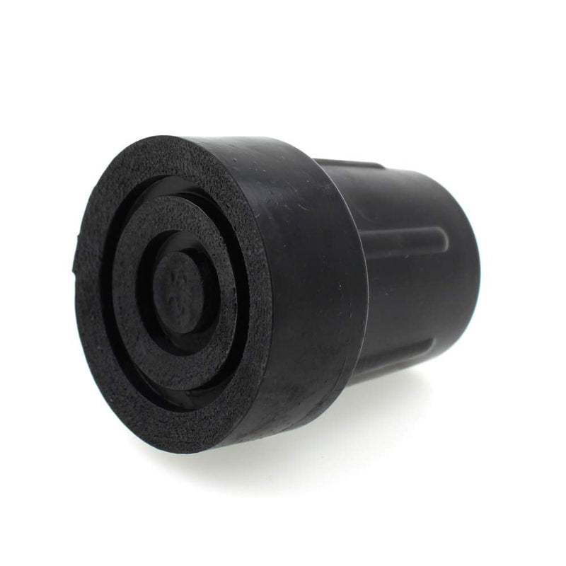 [Australia] - High Quality Rubber Ferrules (2 Pack) - Choose your size/colour! (16mm Black) 16mm, Black 