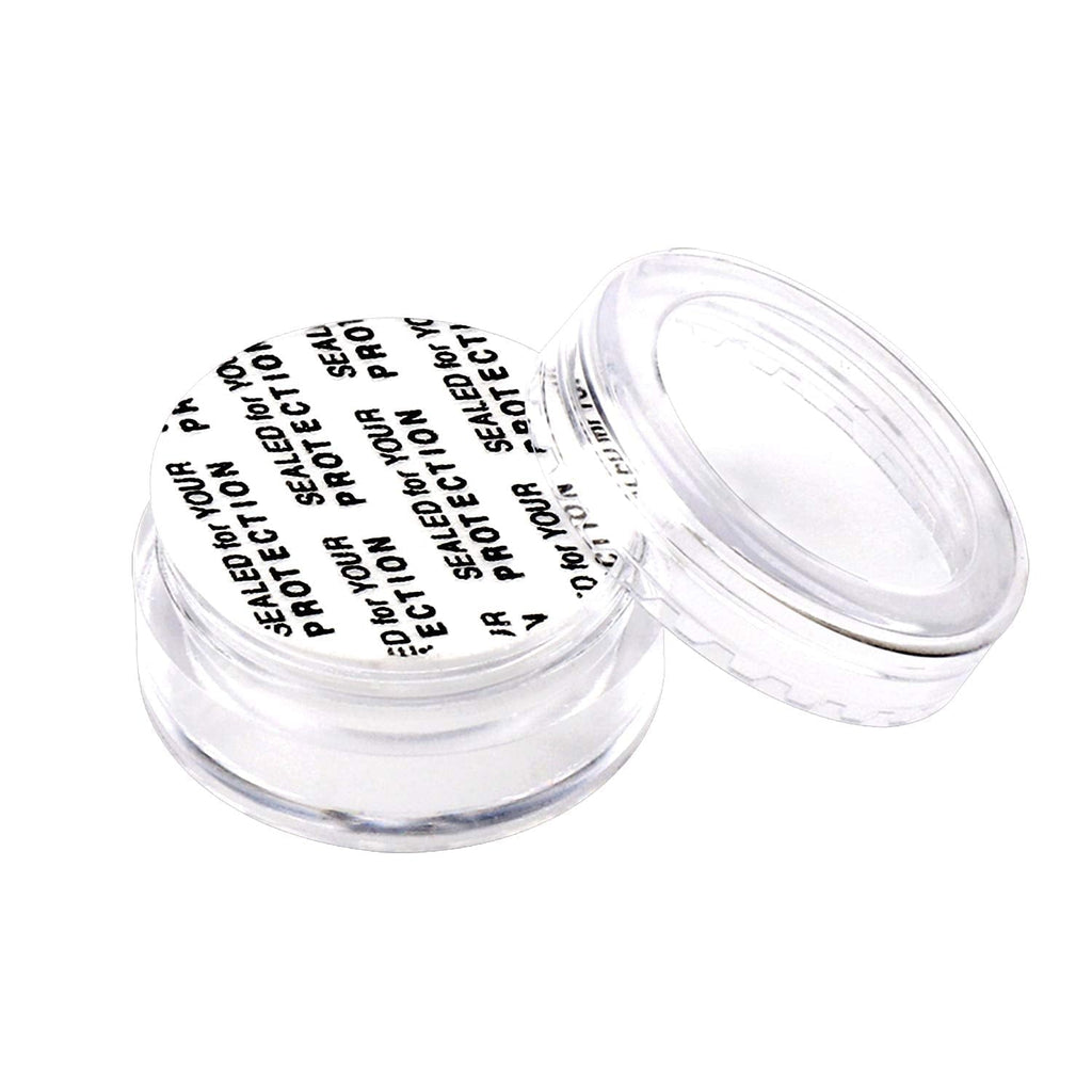[Australia] - SumDirect 100Pcs 5Gram Clear Empty Cosmetic Containers Jars Sample Pots Bottles, Travel Pots for Cream, Lotion , Lip Balm with Mini Spatula and 10Pcs White Sheer Organza Bags 