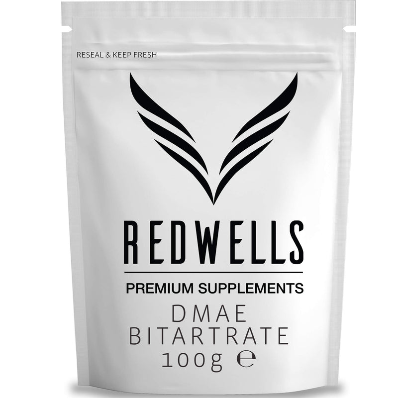 [Australia] - DMAE Bitartrate Powder REDWELLS Cognitive Enhancer GMO Free Vegan - 100g Pack 100 g (Pack of 1) 