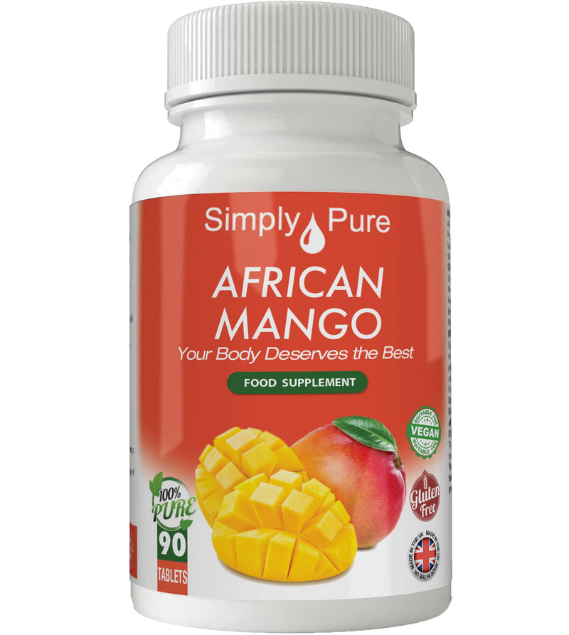 [Australia] - Simply Pure African Mango, 90x Tablets, 1200mg, 100% Natural High Strength, Gluten Free, GM Free and Vegan. 