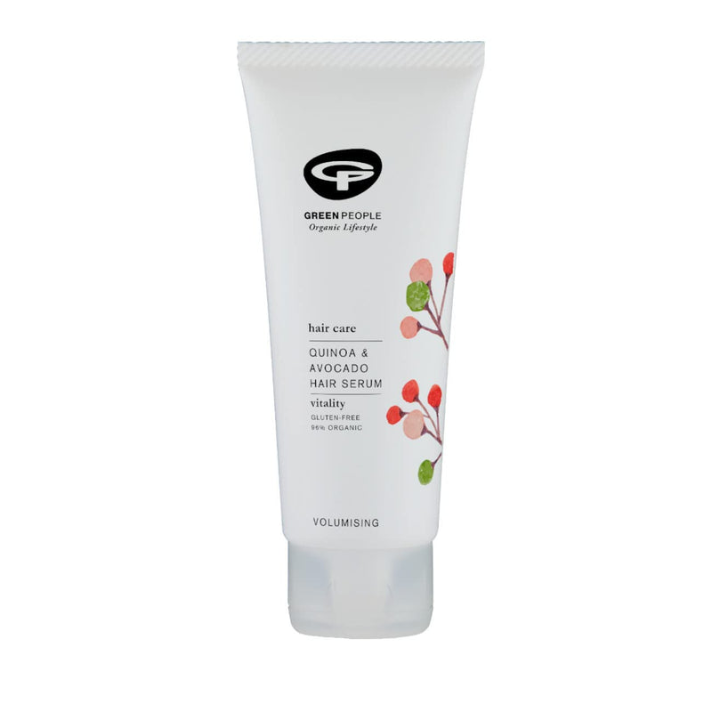 [Australia] - Green People Quinoa & Avocado Hair Serum 100ml | Natural & Organic Styling Gel for Volume & Light Hold | All Hair Types | Silicone Free, Ethyl Alcohol Free & SLS Free Hair Care | Cruelty Free & Vegan 