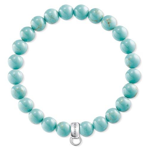 [Australia] - Thomas Sabo X0213-404-17 Women's Charm Bracelet Charm Club 925 Sterling Silver Turquoise 15,50 cm 