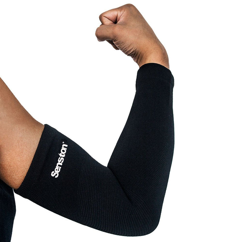 [Australia] - Senston Arm Support - Compression Arm Sleeve for Tendonitis and Arthritis - All Sports for Men/Women/Youth Compression, Breathable, Sweat Absorbent M Black 