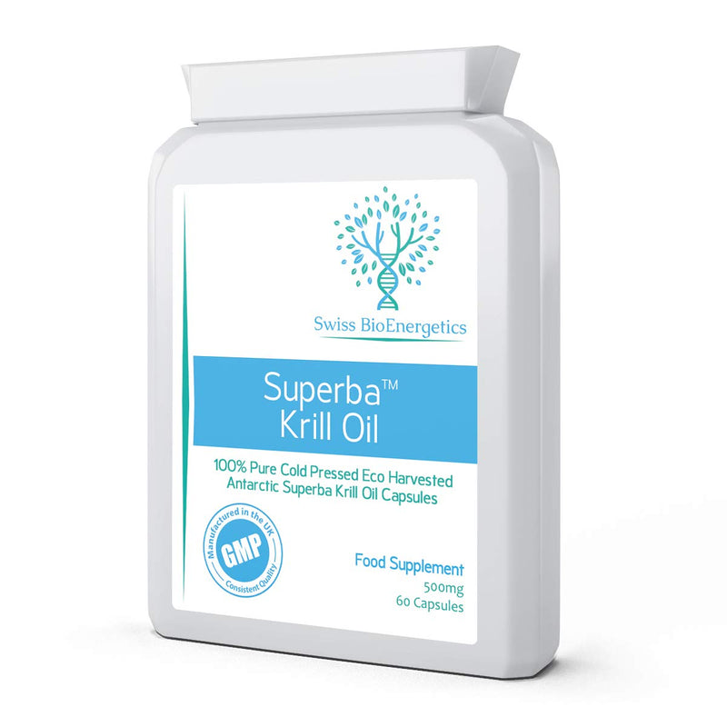 [Australia] - Superba Krill Oil Extract 500mg 60 Capsules - 100% Pure Cold Pressed Antarctic Eco Harvested 