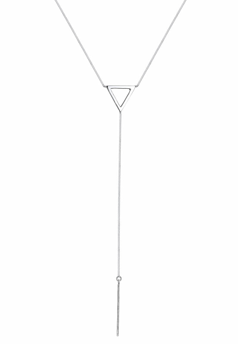 [Australia] - Elli Women's 925 Sterling Silver Y-Shape Triangle Necklace 