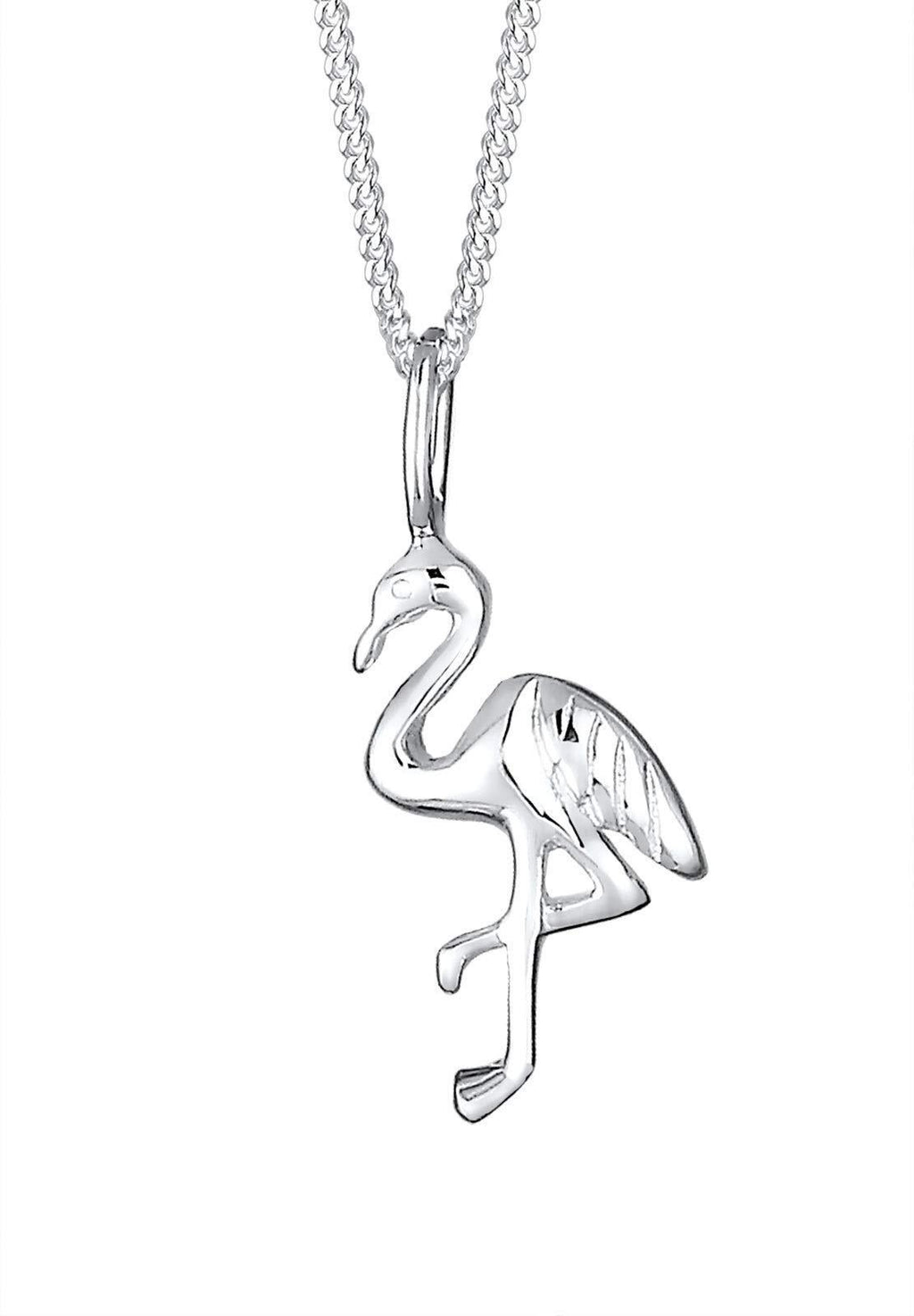 [Australia] - Elli Women Necklace Flamingo 925 Silber Length 45cm 0107192616 Silver 