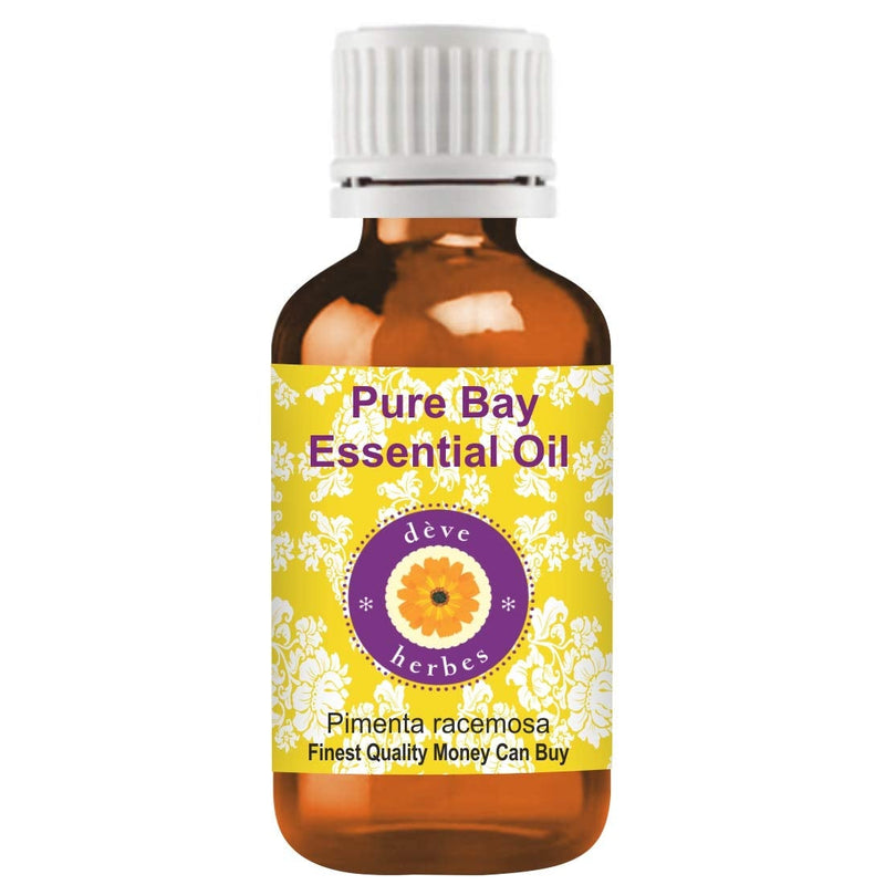[Australia] - Deve Herbes Pure Bay Essential Oil (Pimenta racemosa) 100% Natural Therapeutic Grade Steam Distilled 30ml (1.01 oz) 30ml (1.01 oz) with Plastic Euro Dropper 