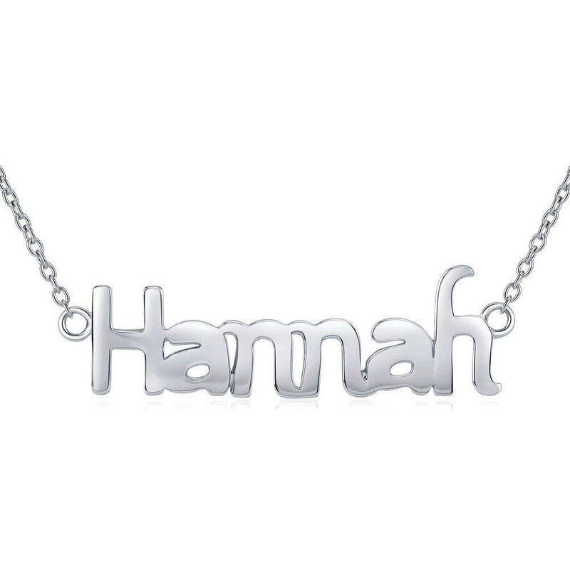 [Australia] - SILVEGO - JJJN1209han - Necklace Women 925 Sterling Silver Name Hannah 