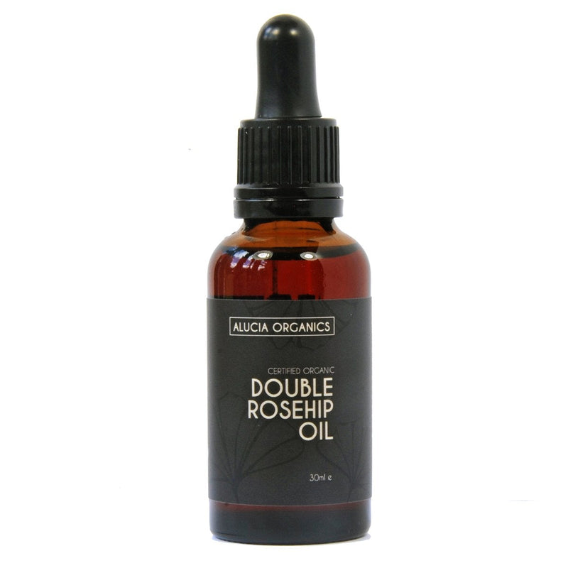 [Australia] - Alucia Organics Certified Organic Double Rosehip Oil 30ml - Pure, Natural, Organic, Face Oil for Sensitive Skin, Fine Lines, Wrinkles, Sun Burn, Stretch Marks, Scars, Damaged Skin 