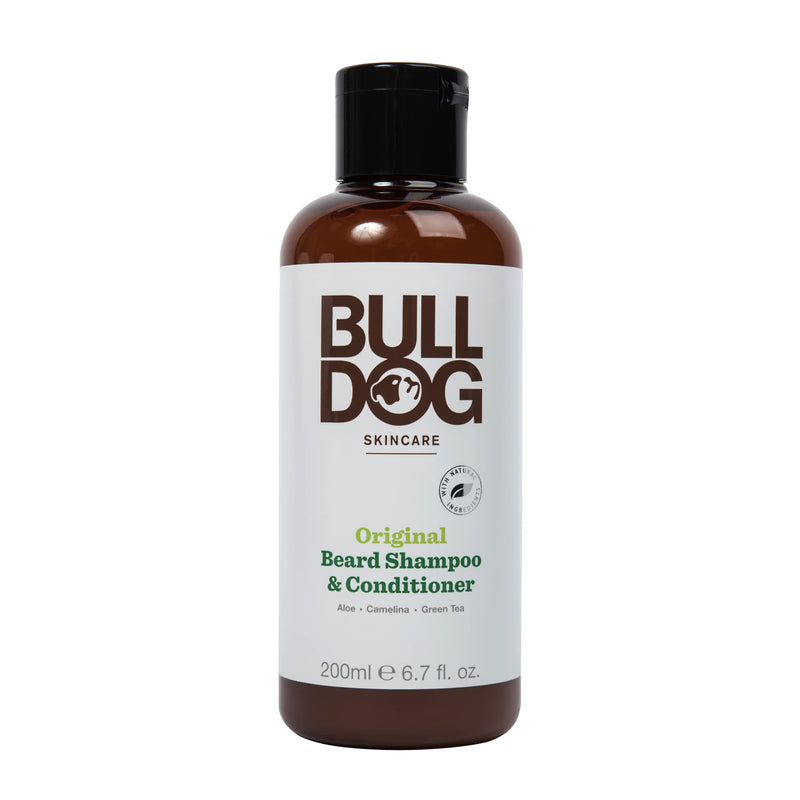 [Australia] - Bulldog Mens Skincare and Grooming Original 2-in-1 Beard Shampoo and Conditioner, 200ml, 1-Pack 