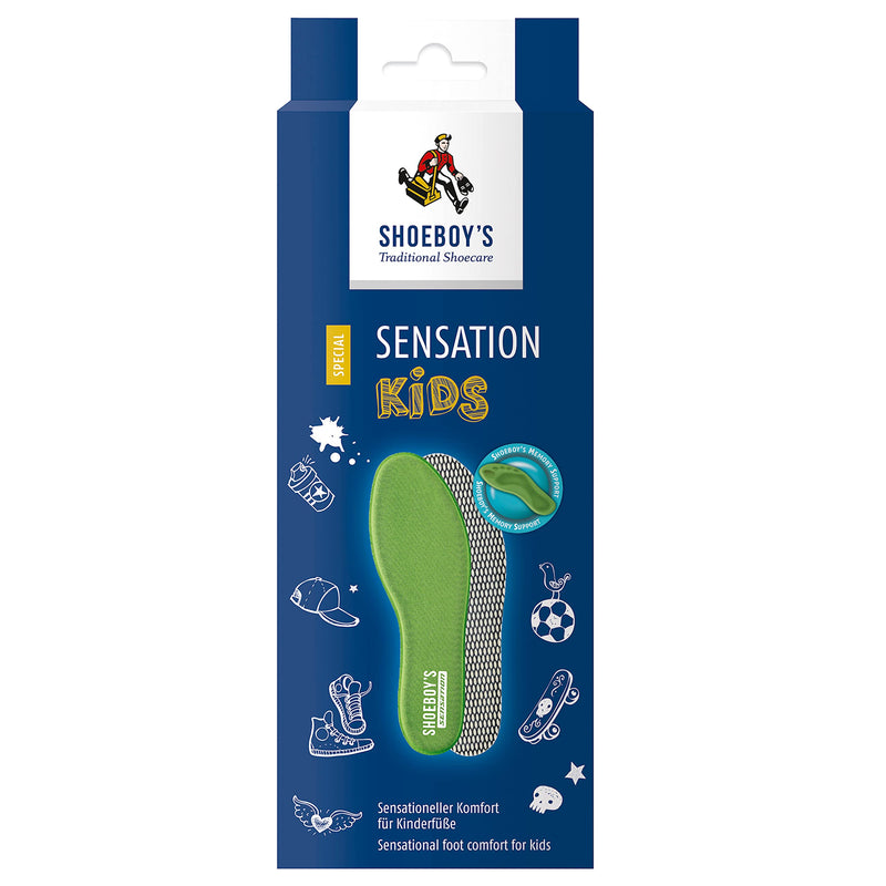 [Australia] - SHOEBOY'S Sensation Kids - Insole with Memory Foam for Kids, Based on The Supporting Nature of viscoelastic Foam - Size 12 UK (31 EU) 