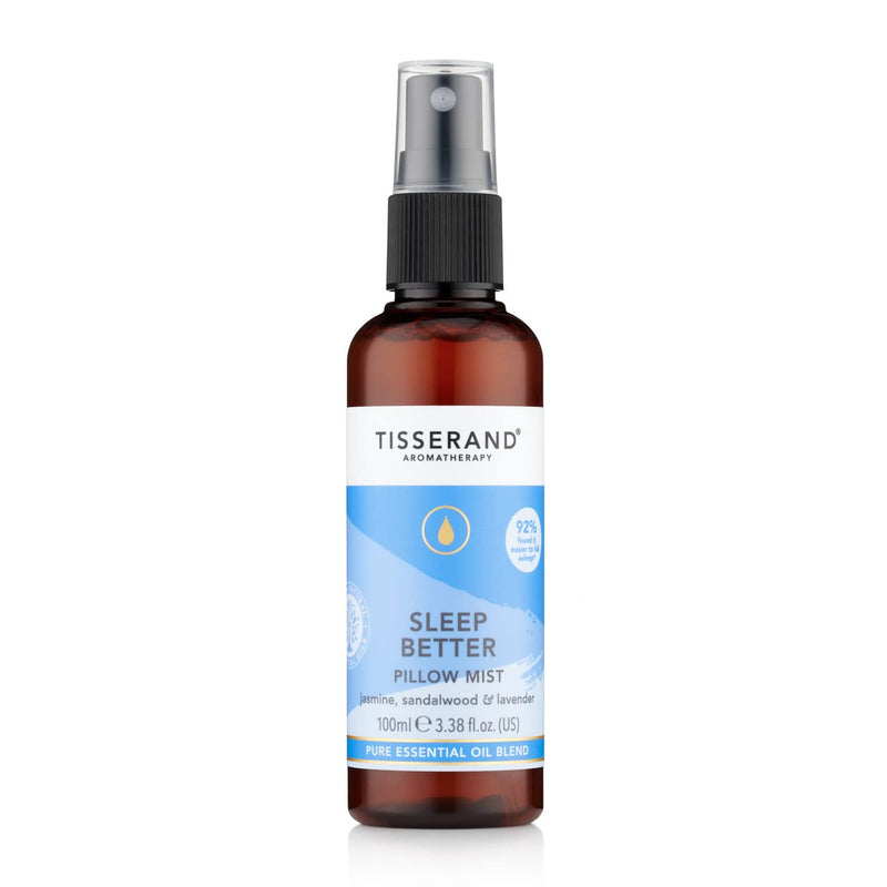 [Australia] - Tisserand Aromatherapy | Sleep Better | Lavender Sleep Spray Pillow Mist for Body & Pillow With Jasmine & Sandalwood | 100% Pure Essential Oil Blend | 100ml 