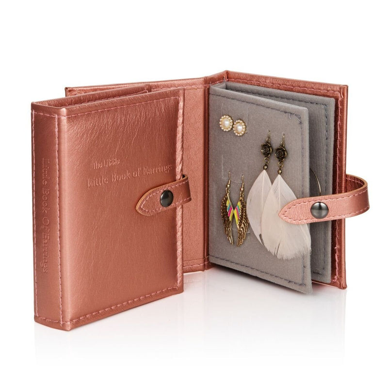 [Australia] - Small Size Metallic ROSE GOLD - Little Little Book of Earrings - A Small Book for Keeping Your Earrings Safe! 