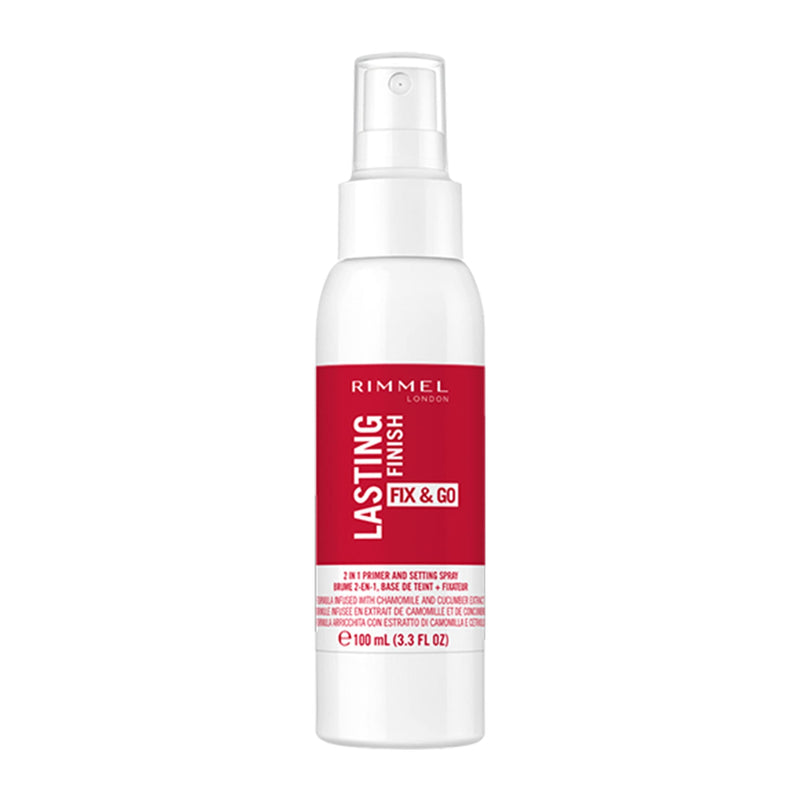 [Australia] - Rimmel London, Lasting Finish Fix & Go Setting Spray (previously Insta Fix & Go), Quick Dry 2-in-1 Primer and Setting Spray, 100ml single 