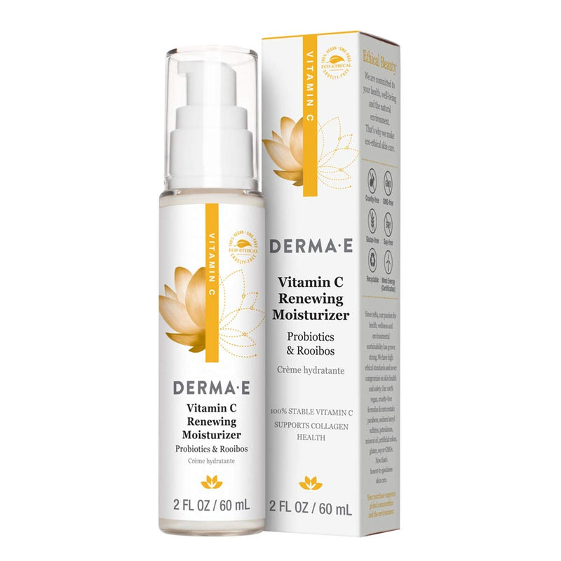 [Australia] - DERMA E Vitamin C Renewing Moisturizer with Probiotics and Rooibos, 2 Fl Oz 