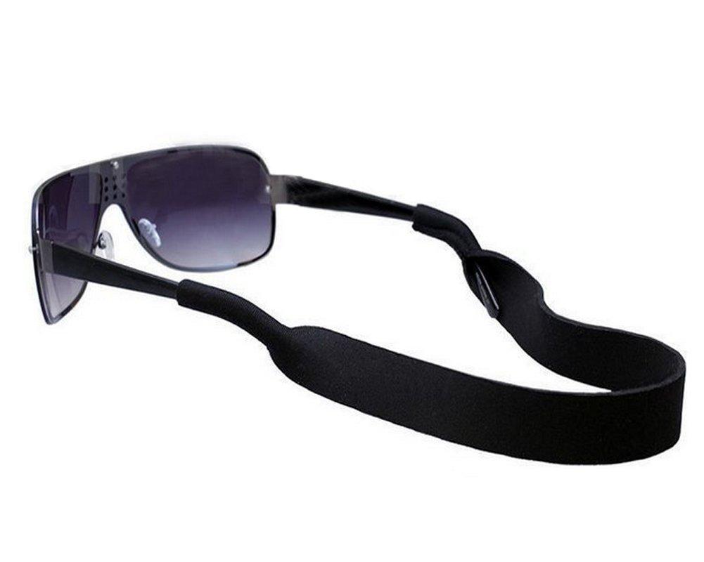 [Australia] - erioctry Sports Unisex Neoprene Glasses Cord Elastic Strap Eyewear Sunglass Retainer Black for Men and Women 
