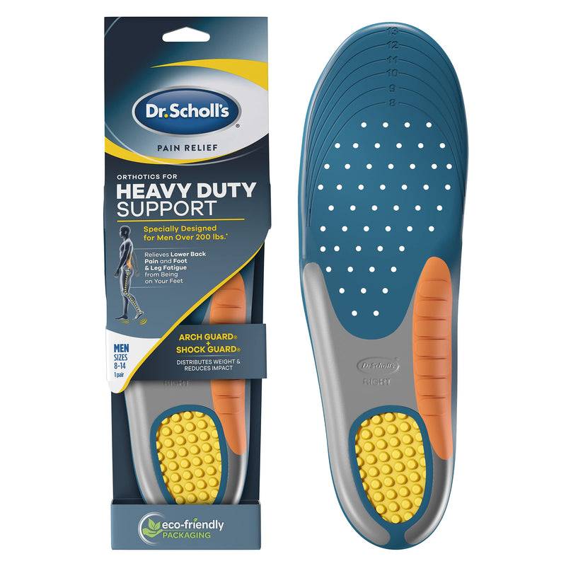 [Australia] - Dr. Scholl's 10601918 Pain Relief Orthotics Insoles for Heavy Duty Support for Men, Size 8-14 (Pack of 1) .0 Men's 8-14 