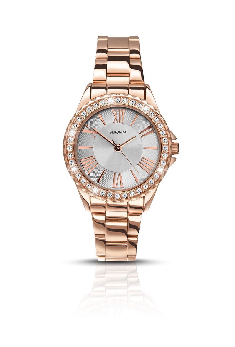 [Australia] - SEKONDA Womens Analogue Classic Quartz Watch with Stainless Steel Strap 2358.27 