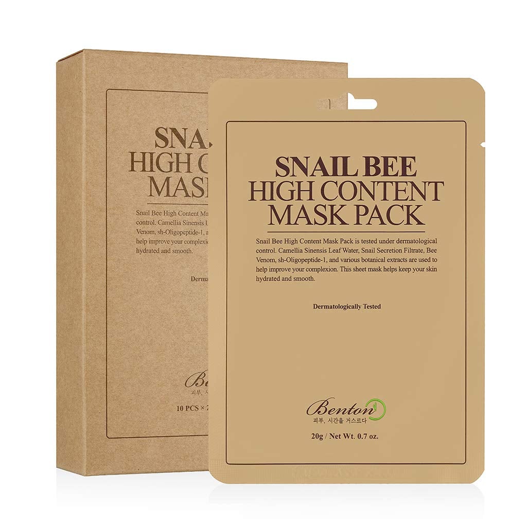 [Australia] - [Benton] Snail Bee High Content MaskPack 20g 10 Sheets 