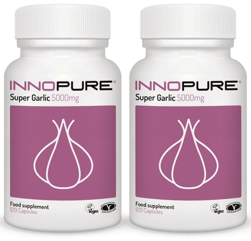 [Australia] - Odourless Garlic 5000mg - Vegetarian Society Certified - Made in The UK by Innopure (240 Capsules) 240 Capsules 