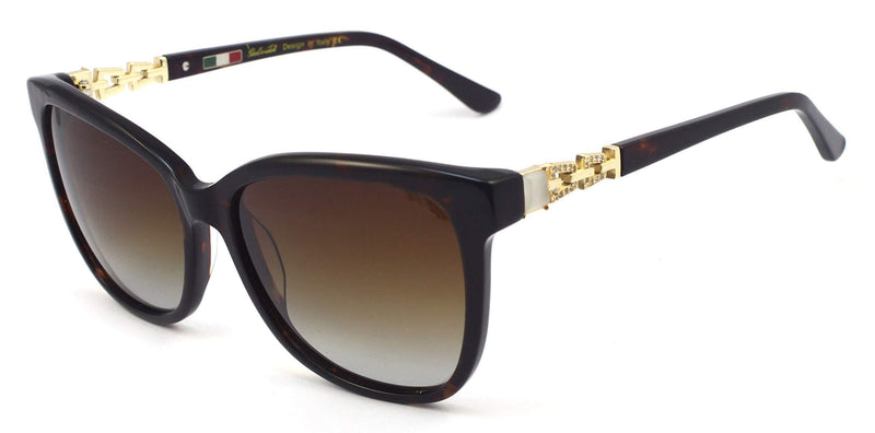 [Australia] - Butterfly Women Polarised Sunglasses UV400 Protection Fashion Sparkling Rhinestone Sun Eyewear Brown 