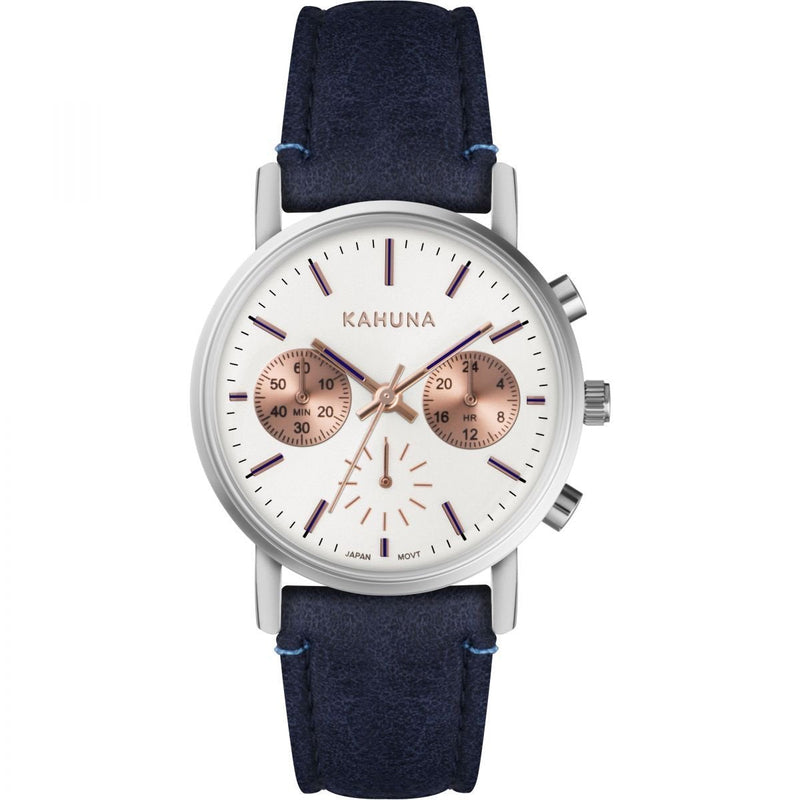 [Australia] - Kahuna Womens Chronograph Quartz Watch with PU Strap KLS-0385L 