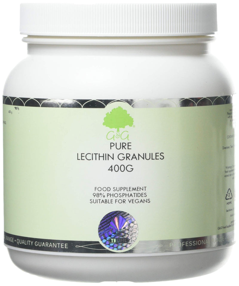 [Australia] - Soy Lecithin Granules | 400g of Pure Lecithin Granules | 98% Phosphatides | G&G Vitamins 