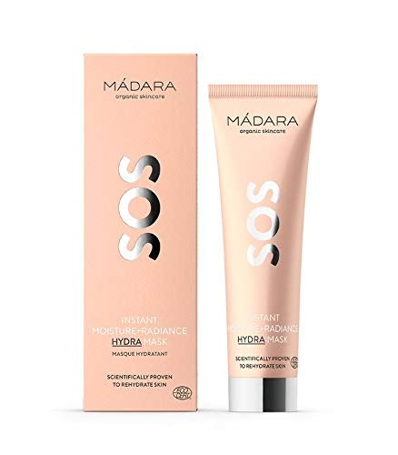 [Australia] - M√ÅDARA Organic Skincare | SOS HYDRA Mask Moisture+Radiance - 60ml, With Northern peony extract and Hyaluronic acid, Moisturizing, Toning, Smoothing, Vegan, Ecocert certified, Recyclable packaging 