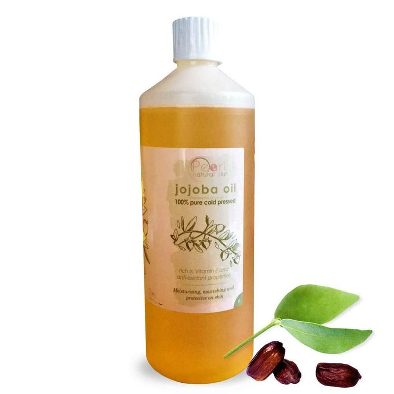 [Australia] - 100% Pure Golden Jojoba Oil 1 Litre - Cold Pressed,Unrefined, Vegan, Hexane Free, No GMO. A Perfect Aromatherapy and Massage Base Oil 1 Litre 