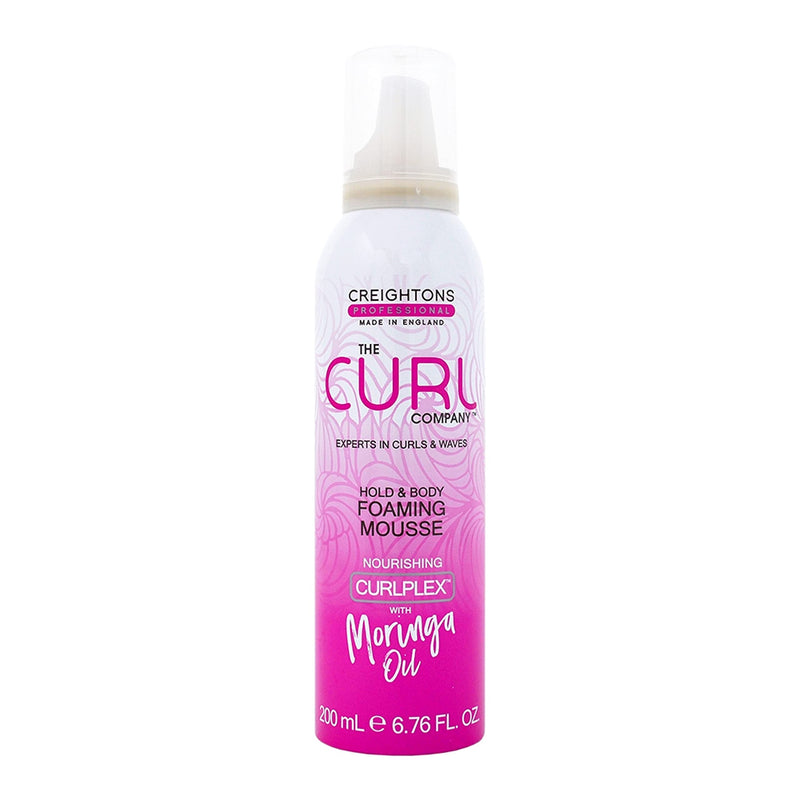 [Australia] - The Curl Company Hold and Body Foaming Mousse (200 ml) - Defines Curls and Waves, Eliminates Frizz and Smoothes Unruly Flyways; Professionally Formulated with Curplex and Nourishing Moringa Oil 