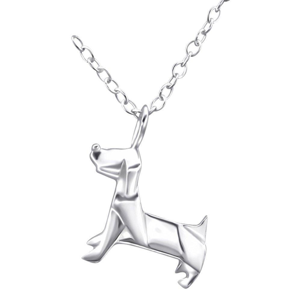 [Australia] - Laimons Ladies’ Necklace Filigree dog 925 Sterling silver 